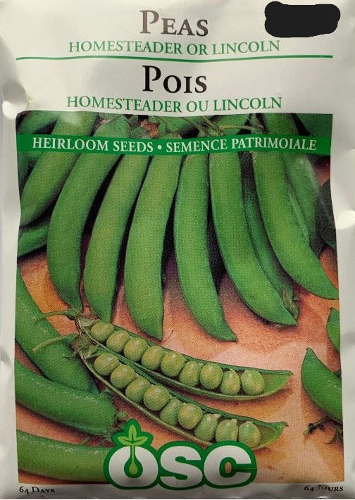 Seed- Peas Homesteader or Lincoln