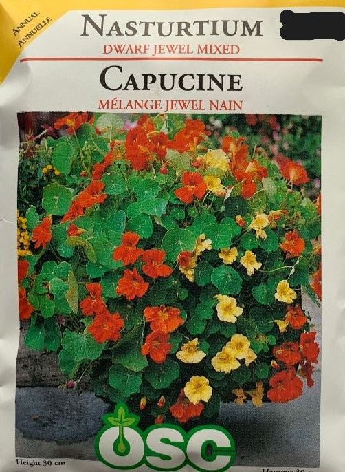 Seed- Nasturtium Dwarf Jewel Mix