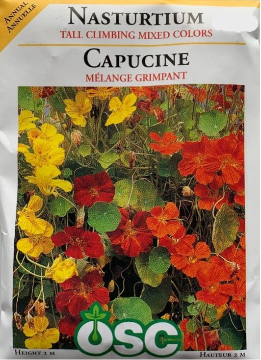 Seed - Nasturtium Tall Climbing Mixed Colors