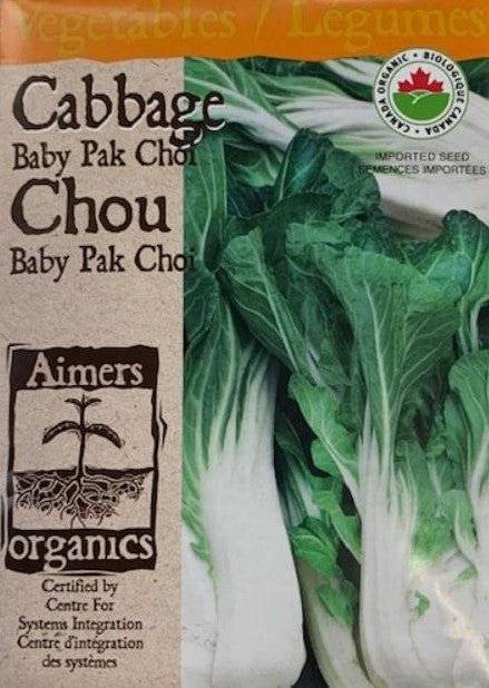 Organic Seed- Cabbage Baby Pak Choi