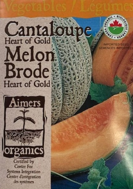 Organic Seed- Cantaloupe Heart Of Gold