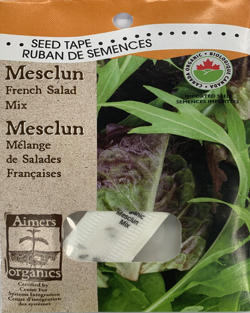 Organic Seed Tapes- Mesclun French Salad Mix