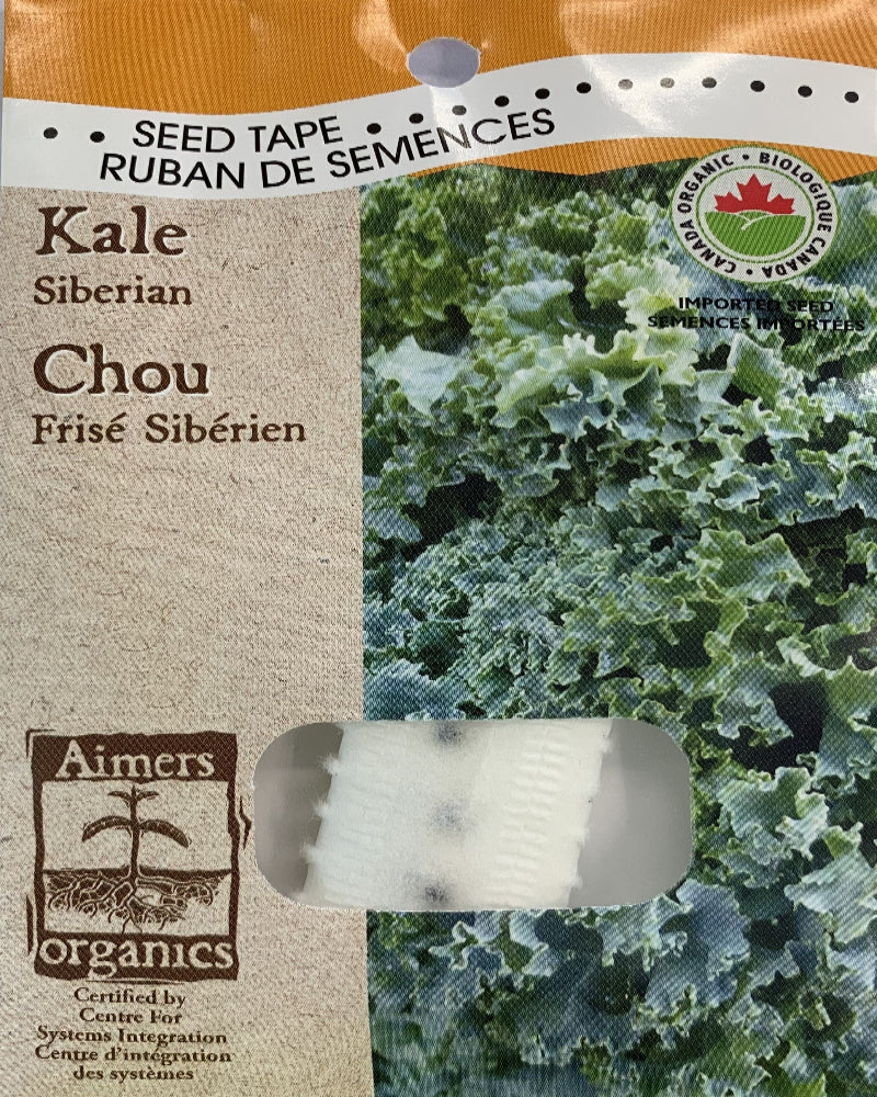 Organic Seed Tapes- Kale Siberian