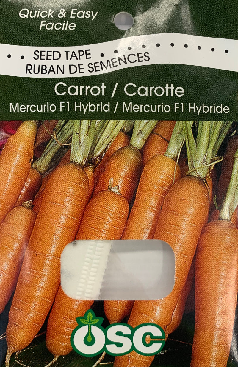 Seed Tapes- Carrot Mercurio F1 Hyrbide