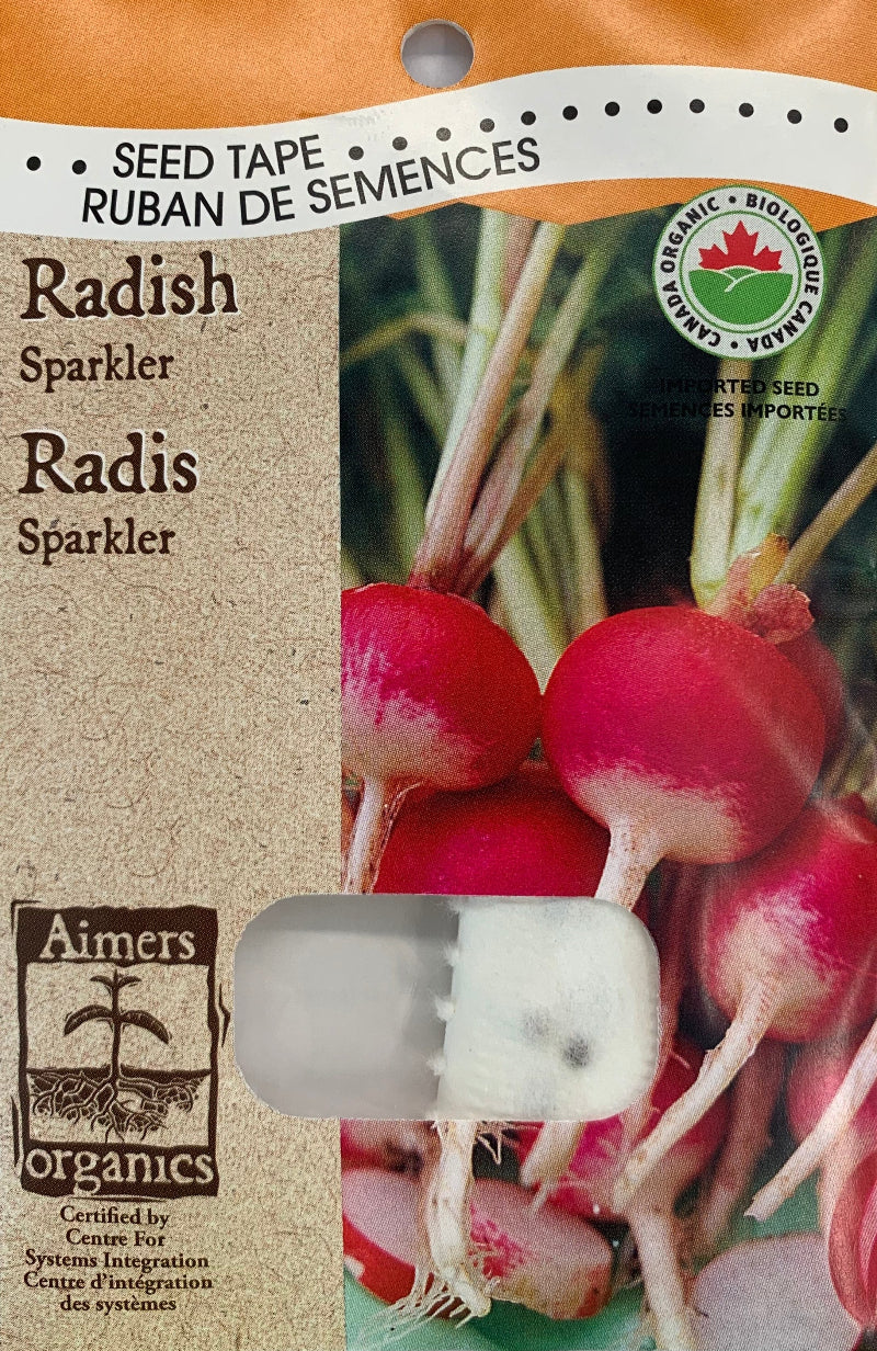 Organic Seed Tapes- Radish Sparkler