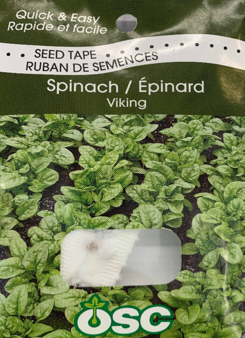 Seed Tapes- Spinach Viking