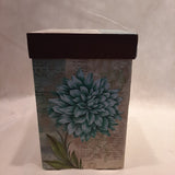 Turquoise Dahlia Ceramic Travel Cup