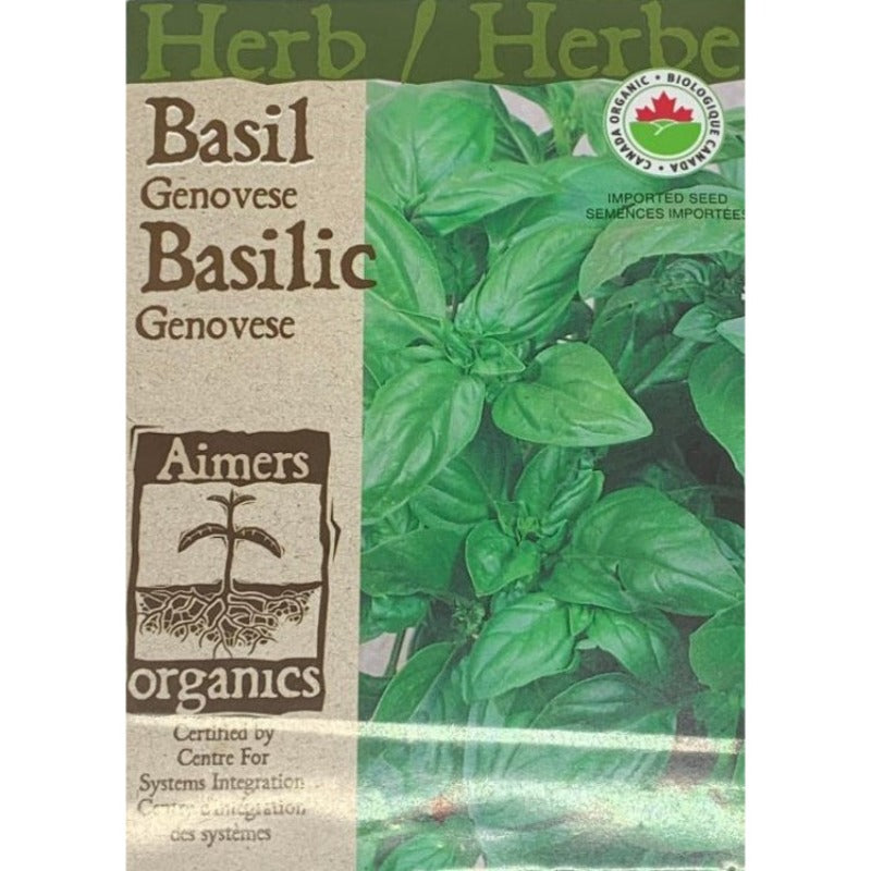 Organic Herb Seeds- Basil Genovese