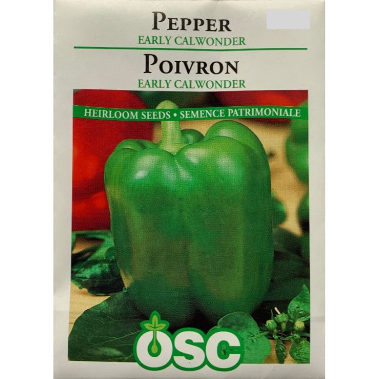 Pepper Seeds- Early Calwonder