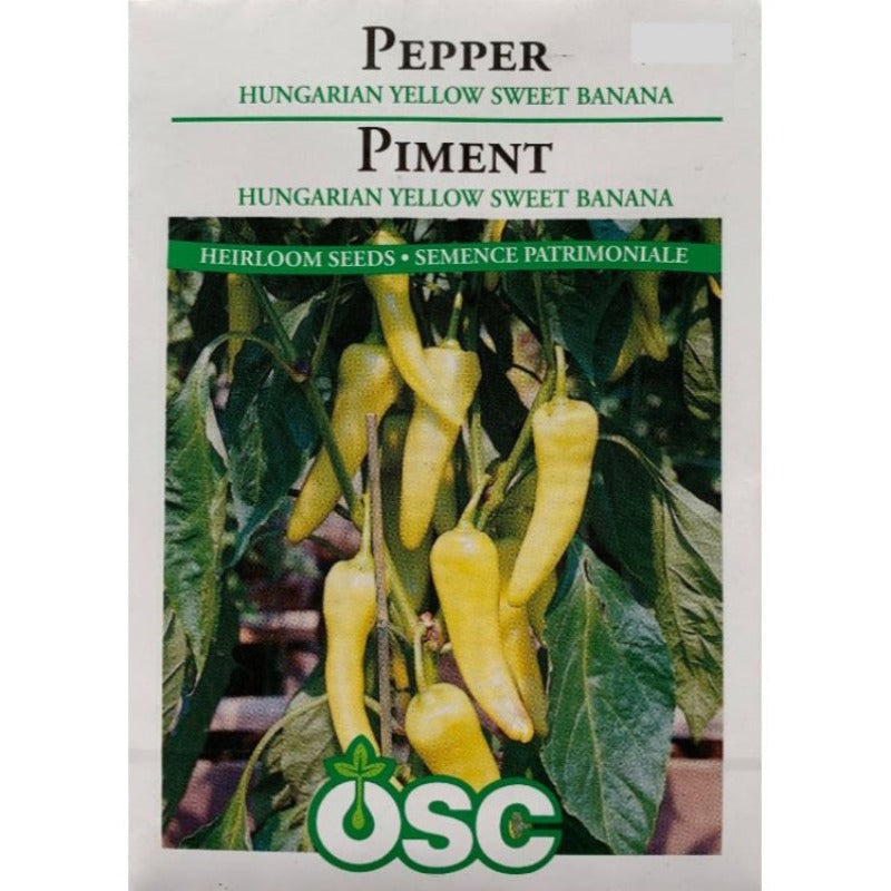 Pepper Seeds- Hungarian Yellow Sweet Banana