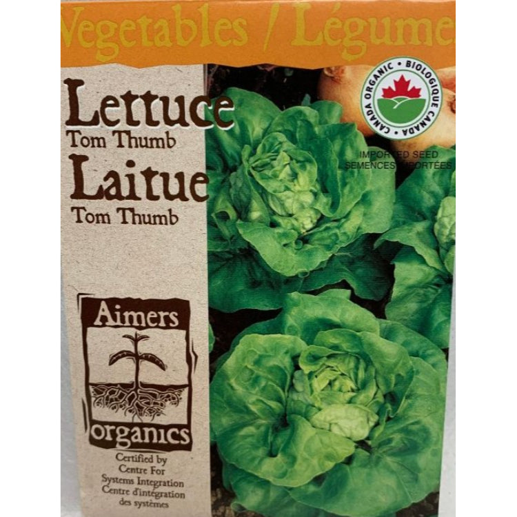 Organic Lettuce Seeds- Tom Thumb