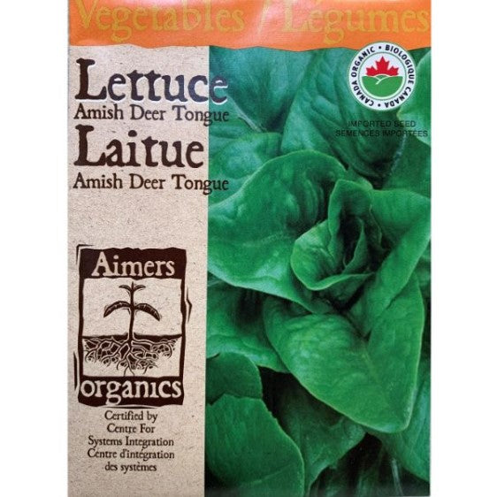 Organic Lettuce Seeds - Amish Deer Tongue