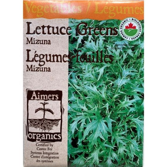 Organic Lettuce Seeds - Mizuna