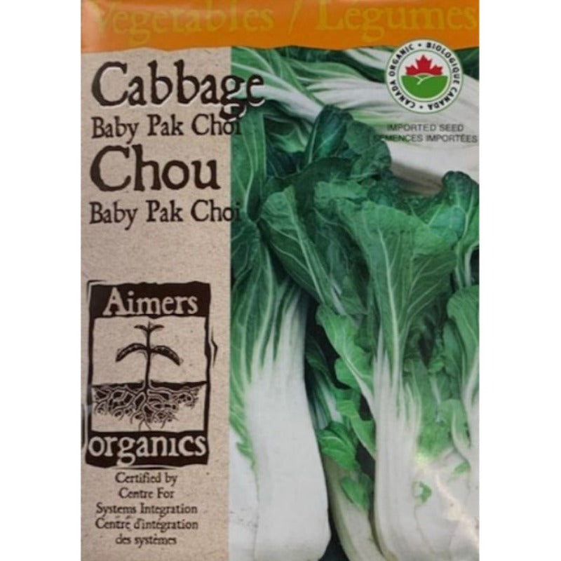 Organic Cabbage Seeds- Baby Pak Choi