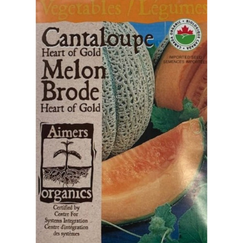 Organic Cantaloupe Seeds- Heart of Gold