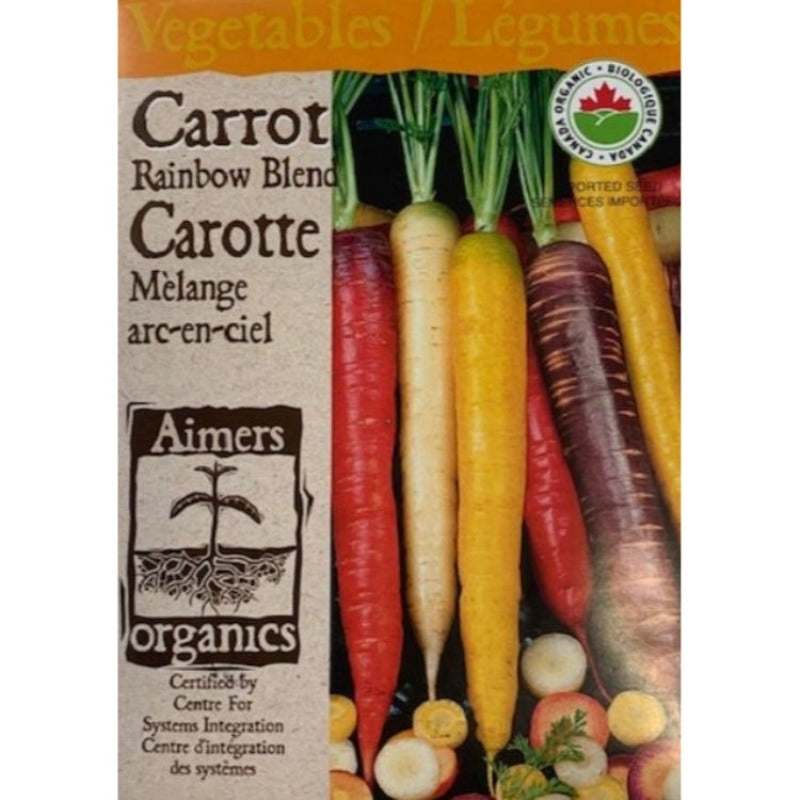 Organic Carrot Seeds- Rainbow Blend