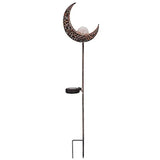 SOLAR GARDEN STAKE CRESCENT MOON