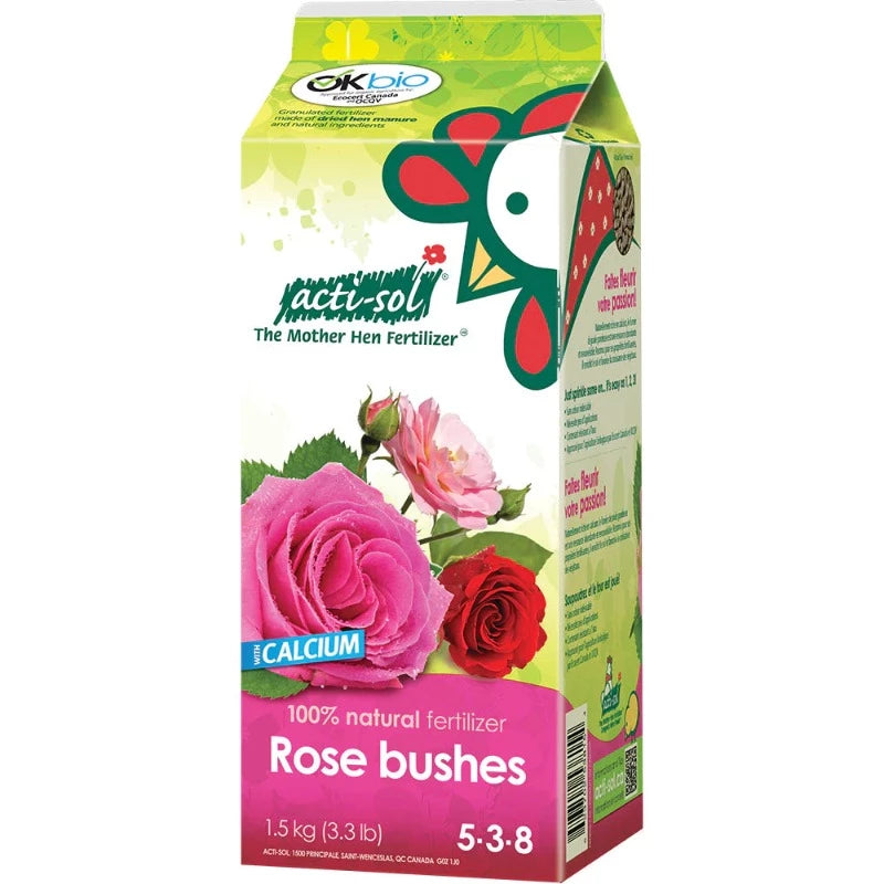 ACTI-SOL ROSE FERTILIZER 5-3-8 1.5KG