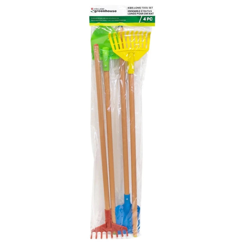 Children's Long Gardening Tools Set